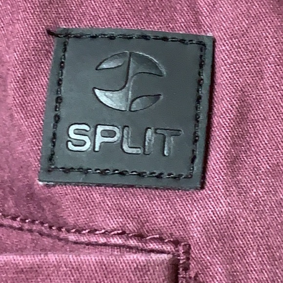 Men’s burgundy elastic waist paints xl  from split - Picture 7 of 17